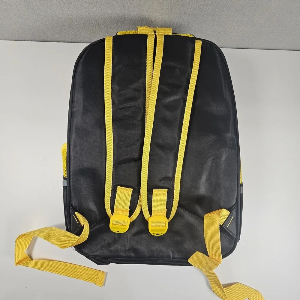 Batman DC Comics Kids 3D Armor Backpack Black Yellow School Book Bag 14
